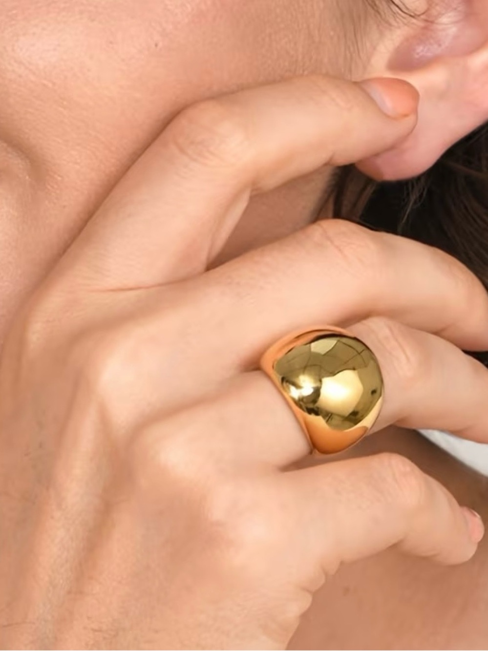 Classic Gold Dome Statement Ring